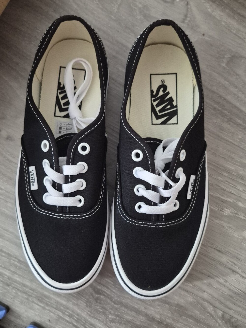 Vans Black and White Classic Canvas Sneakers